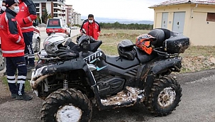 Denizli'de ATV devrildi: 2 yaralı