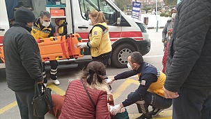 Manisa'da halk otobüsünden düşen kadın yaralandı