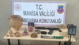 Manisa'da 'sahte içki' ve 'tarihi eser' operasyonu: 1 tutuklama