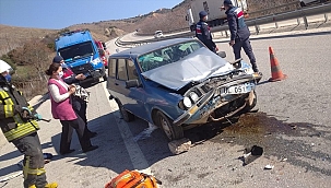 Manisa'da trafik kazası: 1 ölü, 1 yaralı