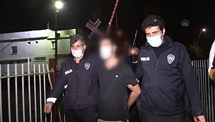Polisten kaçarken kaza yapan araçtaki şüpheli gözaltına alındı