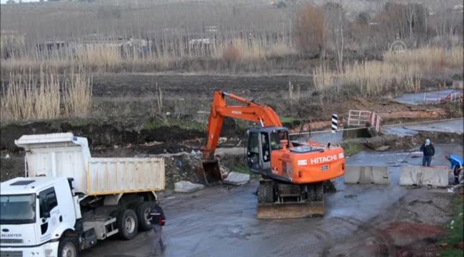 Şiddetli yağışın ardından zararlar gideriliyor
