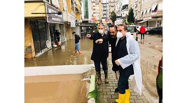 Yaşar Kırkpınar sel bölgesinde