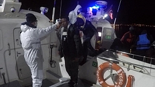 Balıkesir açıklarında 35 düzensiz göçmen kurtarıldı