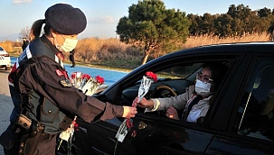 Son dakika: Kadın jandarma görev başında
