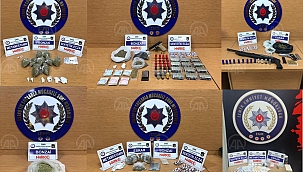 Uyuşturucu operasyonlarında yakalanan 17 kişi tutuklandı