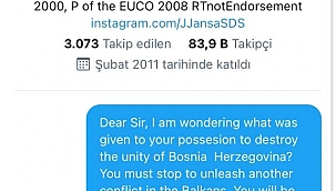 Abdullah Baysak’tan Slovenya Başbakanı Janez Jansa’ya tepki