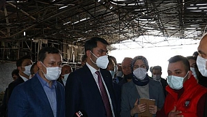 Bakan Kurum: Kızılcahamam'da yanan 15 iş yerini yeniden inşa edeceğiz