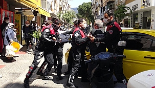 Polise 'kavga şakası' gerçek oldu