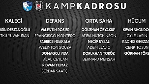 Son dakika... Beşiktaş'ın kamp kadrosu belli oldu