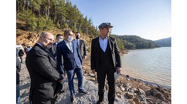 Afette zarar gören Balabandere Göleti onarıldı