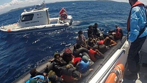 Ayvacık açıklarında 80 kaçak göçmeni Sahil Güvenlik kurtardı