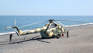 Azerbaycan helikopteri Giresun'a zorunlu iniş yaptı