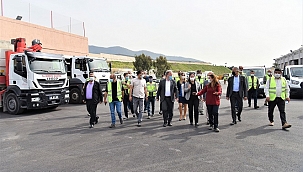 Başkan İduğ, Katı Atık Transfer Merkezi’ni gezdi