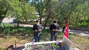 Bayram öncesi şehit ve gazi mezarlarına bakım