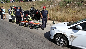 Manisa'da zincirleme trafik kazası; 1'i çocuk 3 yaralı