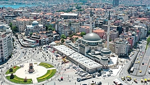 Taksim'e yapılan cami yarın açılıyor