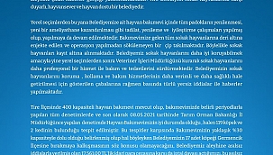 Tire Belediyesi'nden açıklama