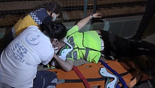 Aşırı süratli otomobilin alkollü sürücüsü polis noktasına daldı: 2'si polis 4 yaralı