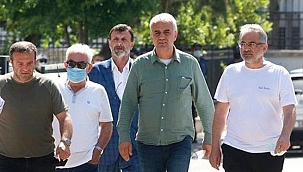 Atilla Peker, Kutlu Adalı cinayetine ilişkin soruşturmada ifade vermek üzere adliyeye geldi
