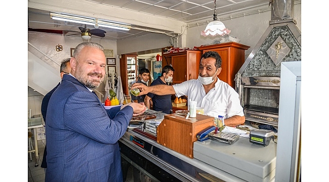 Başkan Pehlivan’dan esnafa moral ziyareti
