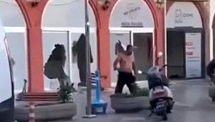 Çeşme'de zabıta binası ve araçlarına zarar veren 1 kişi tutuklandı