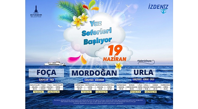 Denizde yaz seferleri başlıyor