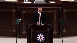 Erdoğan, Azerbaycan Milli Meclisine hitap etti.