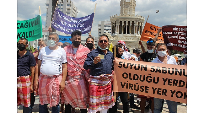Hamamcılar sokağa indi