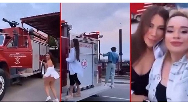 İtfaiye'den skandal görüntü açıklaması