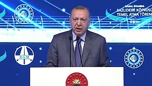 Kanal İstanbul Sazlıdere Köprüsü Temeli Atıldı