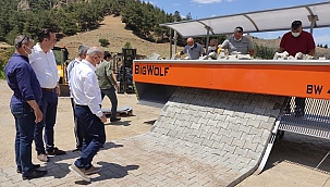 Salihli Belediyesi Tam Otomatik Parke Taşı Döşeme Makinesi Satın Aldı
