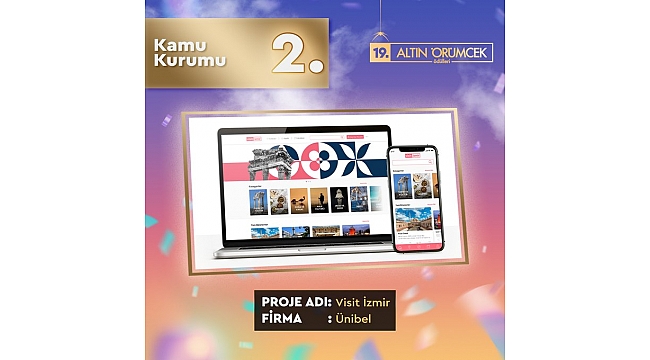 Visitİzmir Altın Örümcek Ödülü’ne layık görüldü