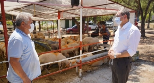 Başkan’ Ergin’den Kurban Satış Yerine Ziyaret