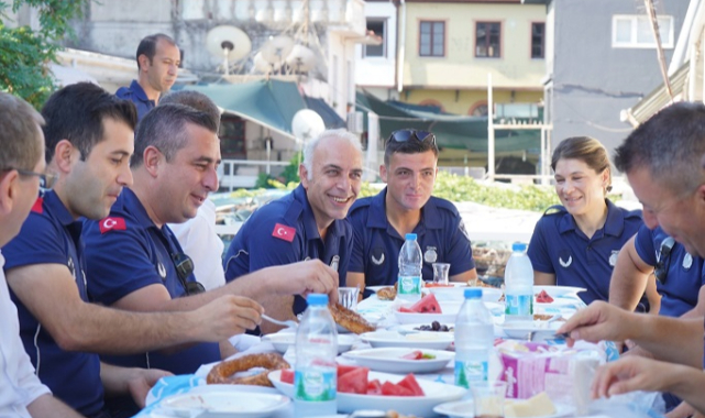 Başkan  Ergin Zabıtayla bayramlaştı