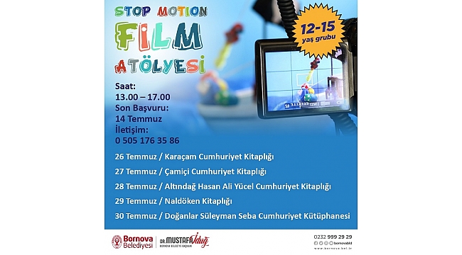 Bornova Belediyesi&#039;nden gençlere film atölyesi