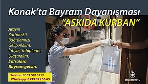 Konak’ta “Askıda Kurban” Dayanışması
