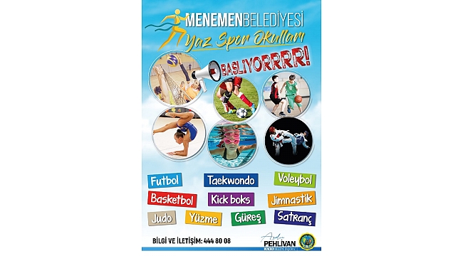 Menemen’de spor dolu yaz