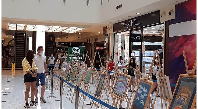 Pınar Resim Yarışması Eserleri Sergileniyor
