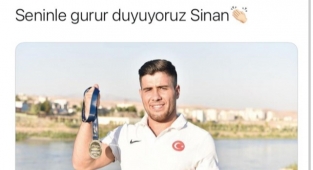 Sinan Sadak'ı tebrik etti