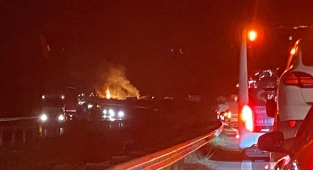 Yanan Tır'ın sürücüsü öldü