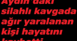 Aydın'daki silahlı kavgada ağır yaralanan kişi hayatını kaybetti