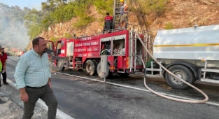 Başkan Gümrükçü Marmaris Yangın Bölgesinde