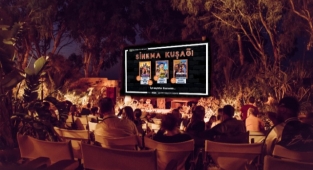 Gaziemir’de açık havada sinema keyfi