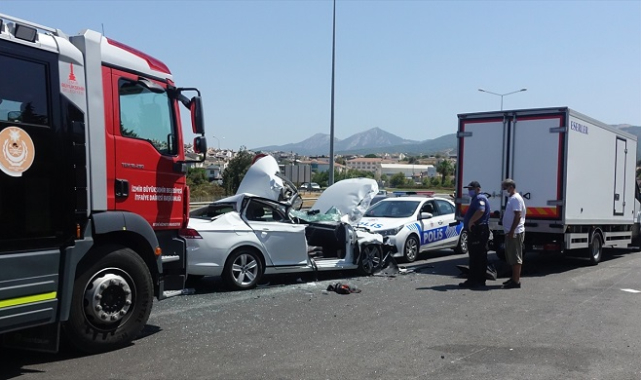 Güzelbahçe'de trafik kazasında 1 kişi öldü