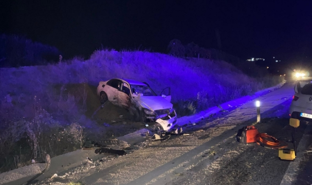 İki otomobil çarpıştı: 1 ölü, 3 yaralı