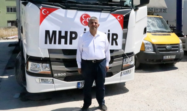 MHP il teşkilatından Antalya'daki yangın bölgesine yardım tırı