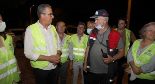 Sarnıç yangını büyümeden söndürüldü!