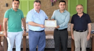 Tarım ve Orman Müdürlüğü çalışanlarına başarı belgesi Verildi