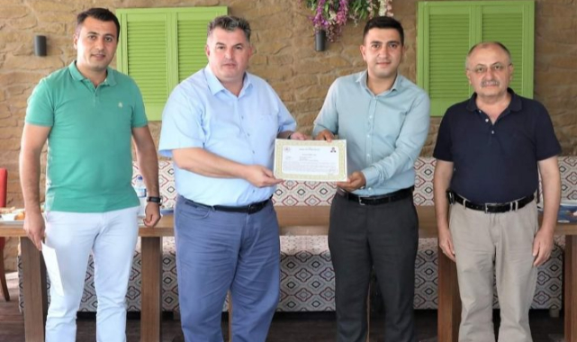 Tarım ve Orman Müdürlüğü çalışanlarına başarı belgesi Verildi